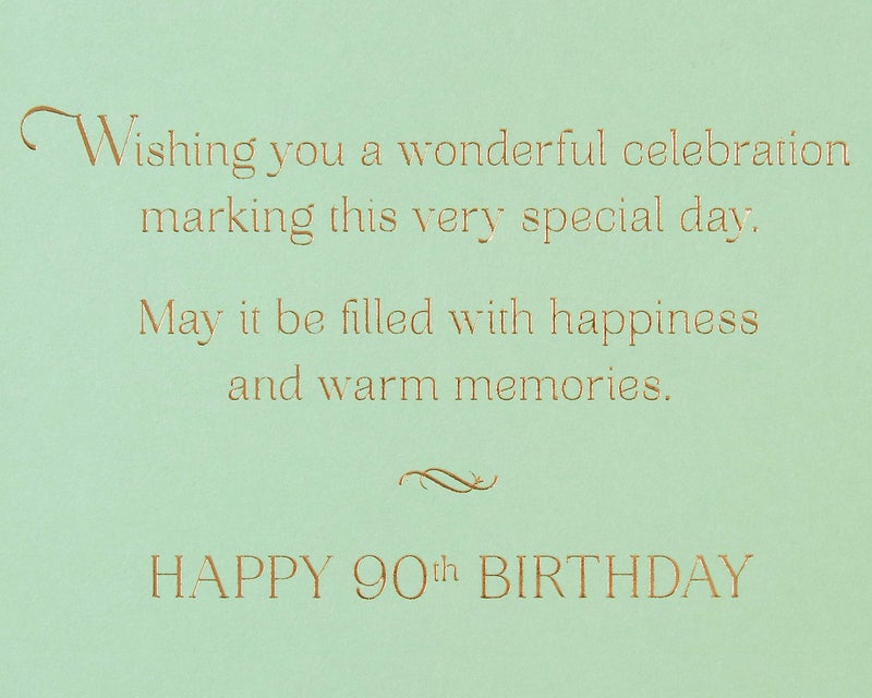 Papyrus 90th Birthday Card (Warm Memories) - Image 3